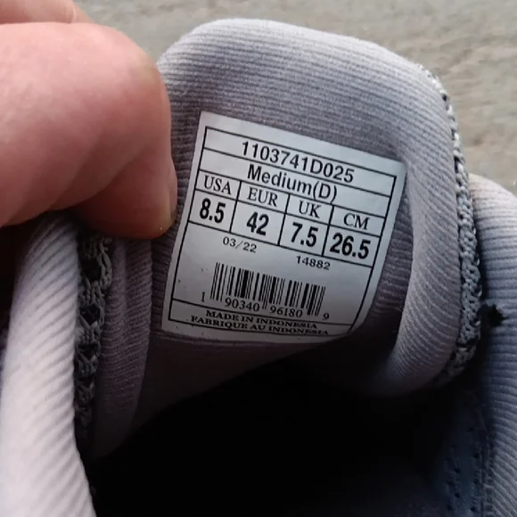 Brooks Revel 5 Gray and Black Sneakers - Picture 7 of 8